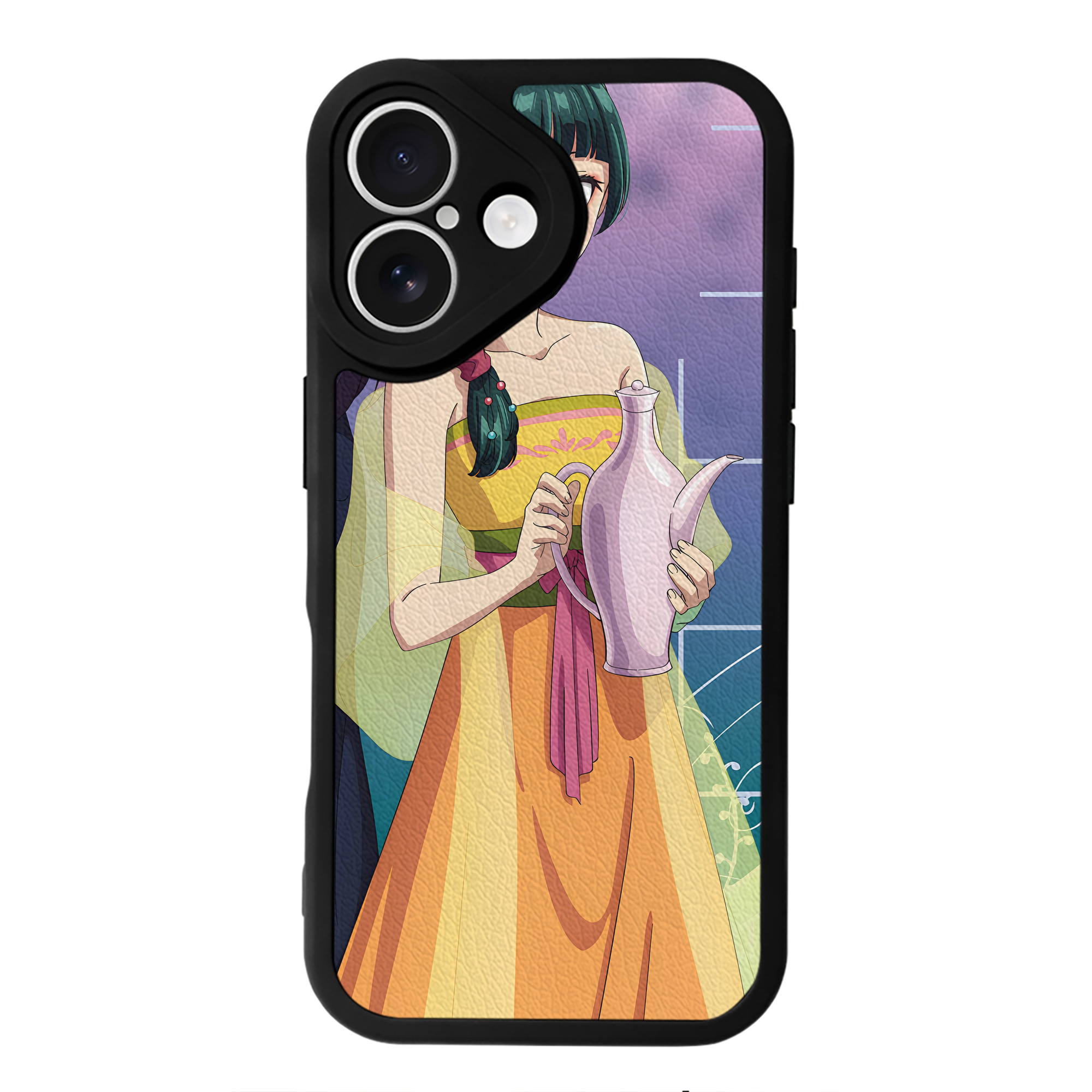 （画像用） 薬屋のひとりごと The Apothecary Diaries 【iPhone 16シリーズ対応】シリコンスマホケース（レザー調） 材質：シリコン